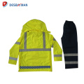 2017 Newest Design police reflective jacket Reflective Safety Rainsuit